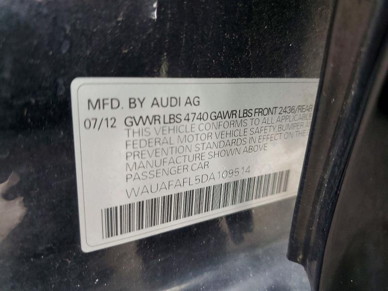 2018 Audi A4 მანქანა იყიდება აუქციონზე, vin: WAUAFAFL5DA109514, აუქციონის ნომერი: 58618406