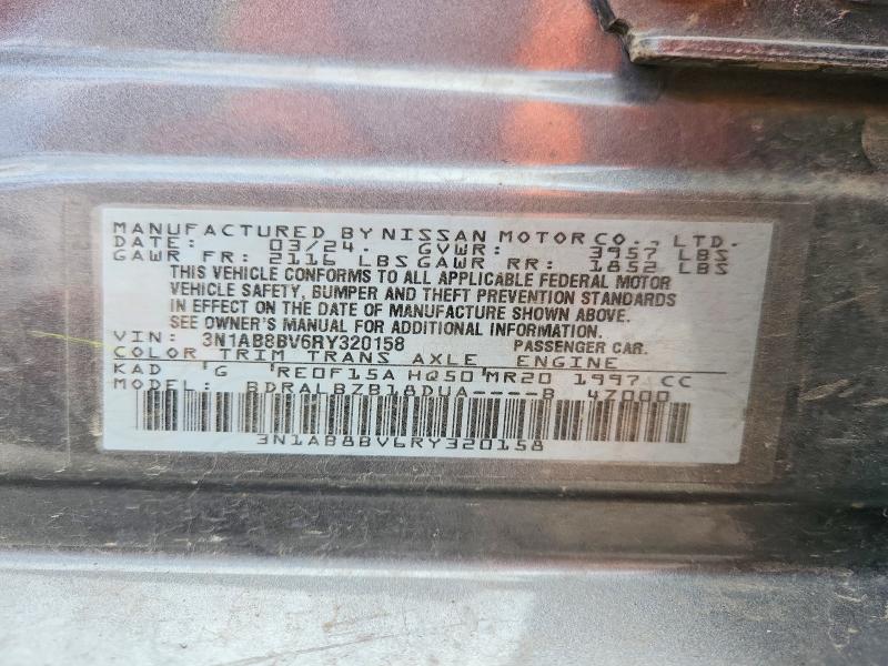 Aukcja sprzedaży 2024 Nissan Sentra, vin: 3N1AB8BV6RY320158, numer aukcji: 58154886
