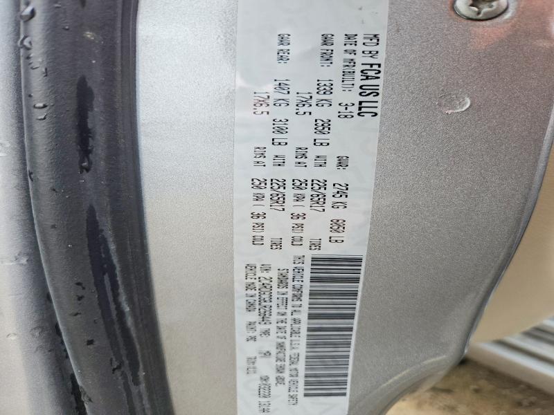 57961296 :رقم المزاد ، 2C4RDGCG8JR266449 vin ، 2018 Dodge Grand Caravan مزاد بيع