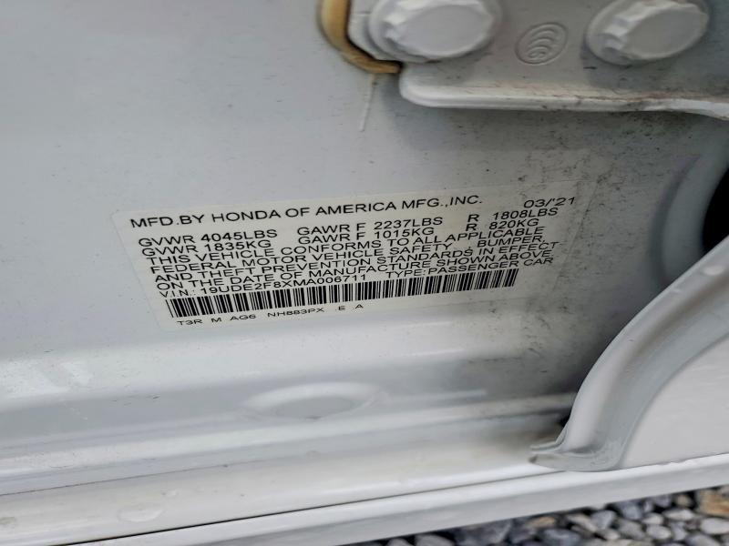 Продажа на аукционе авто 2021 Acura Ilx, vin: 19UDE2F8XMA006711, номер лота: 58009486