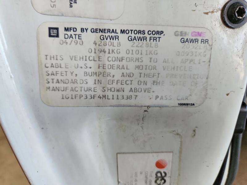 Продажа на аукционе авто 1991 Chevrolet Camaro, vin: 1G1FP33F4ML113387, номер лота: 57215806
