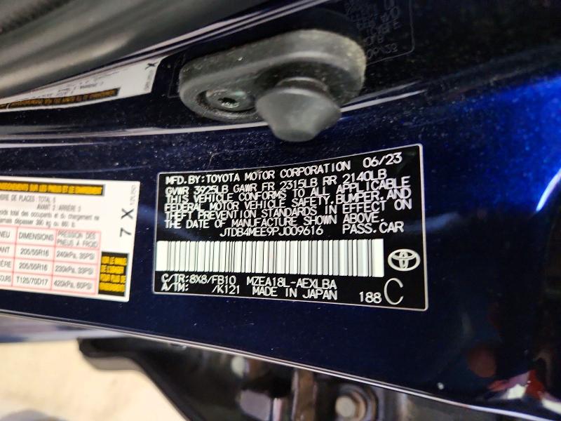 Aukcja sprzedaży 2023 Toyota Corolla, vin: JTDB4MEE9PJ009616, numer aukcji: 56105766