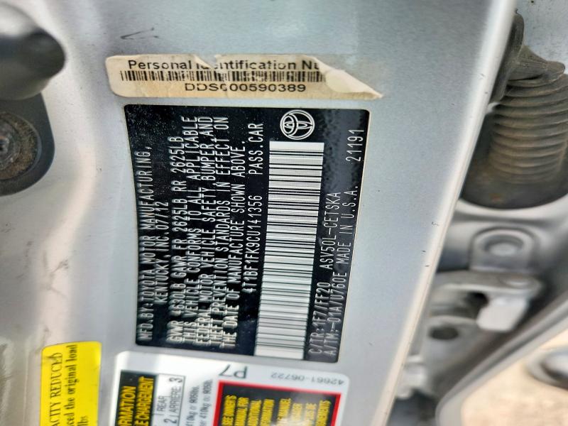 Aukcja sprzedaży 2012 Toyota Camry, vin: 4T1BF1FK9CU141356, numer aukcji: 58522366