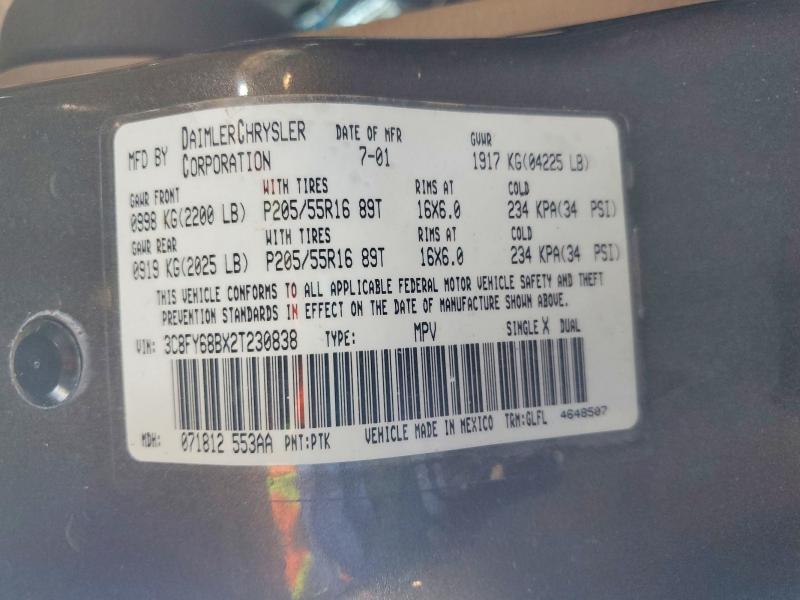 Aukcja sprzedaży 2002 Chrysler Pt Cruiser, vin: 3C8FY68BX2T230838, numer aukcji: 58141306