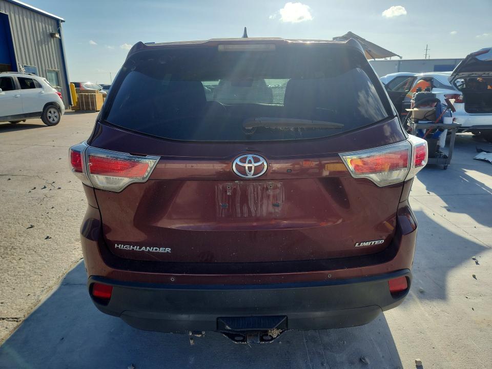 2014 Toyota Highlander მანქანა იყიდება აუქციონზე, vin: 5TDYKRFH8ES013730, აუქციონის ნომერი: 56864156