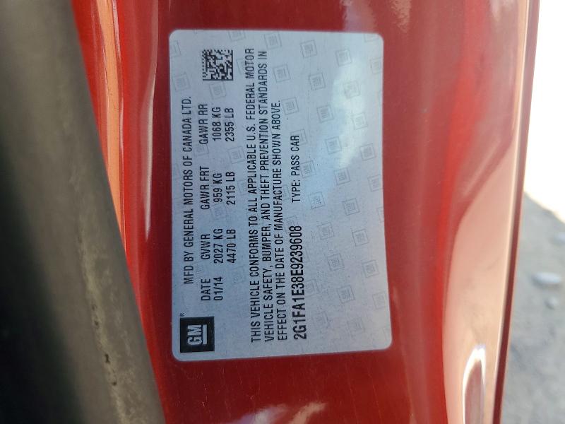 Продаж на аукціоні авто 2014 Chevrolet Camaro, vin: 2G1FA1E38E9239608, номер лоту: 58988746