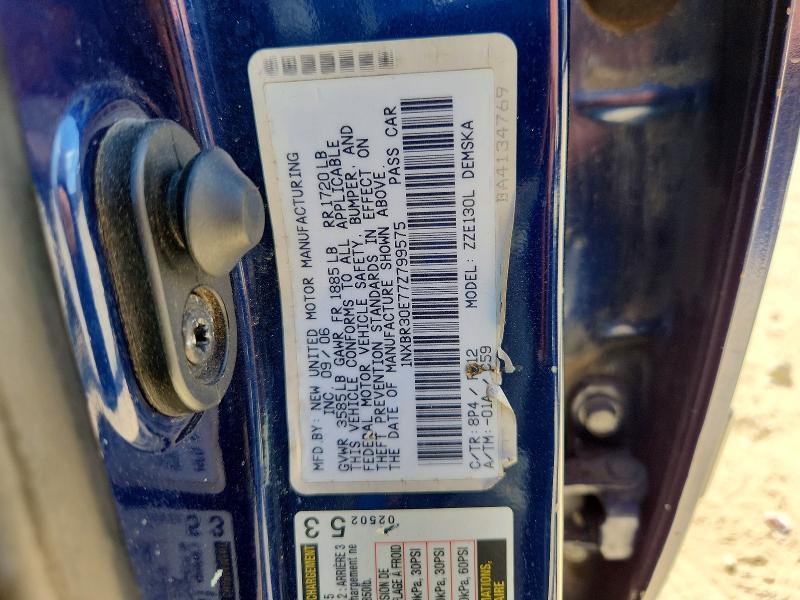57029156 :رقم المزاد ، 1NXBR30E77Z799575 vin ، 2007 Toyota Corolla مزاد بيع