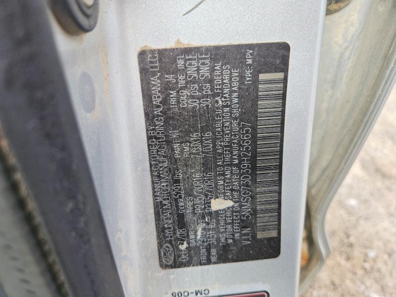 74516035 :رقم المزاد ، 5NMSG73D39H256657 vin ، 2009 Hyundai Santa Fe مزاد بيع