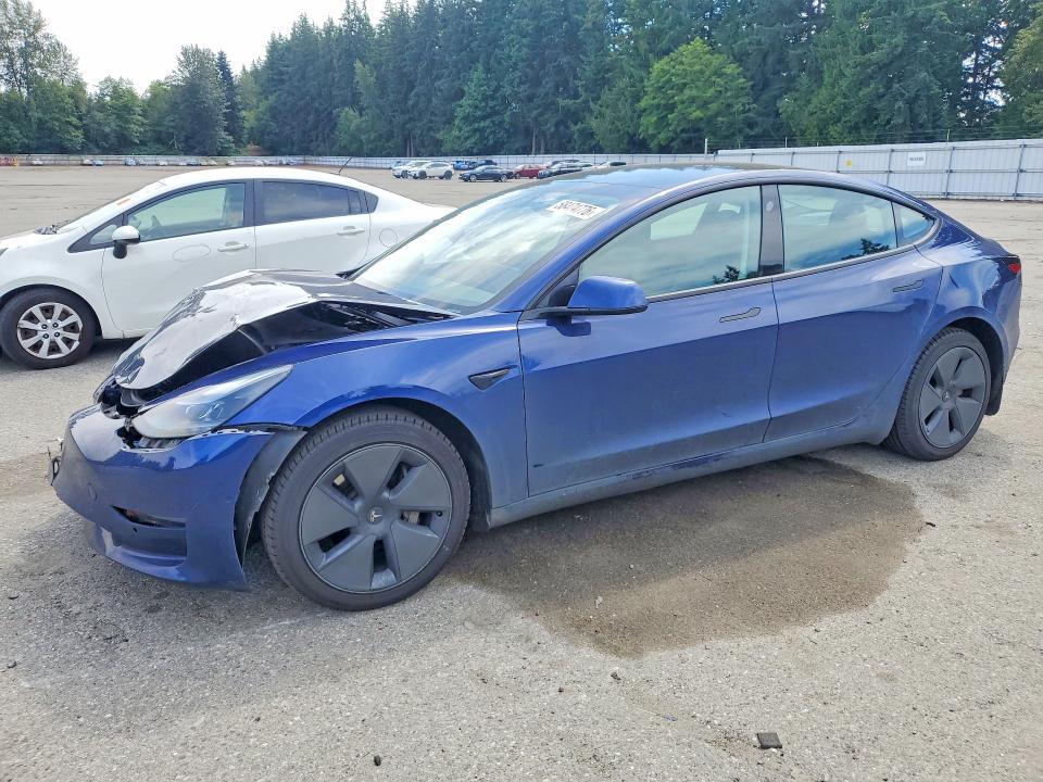 2022 Tesla Model 3 მანქანა იყიდება აუქციონზე, vin: 5YJ3E1EB0NF131680, აუქციონის ნომერი: 58474776