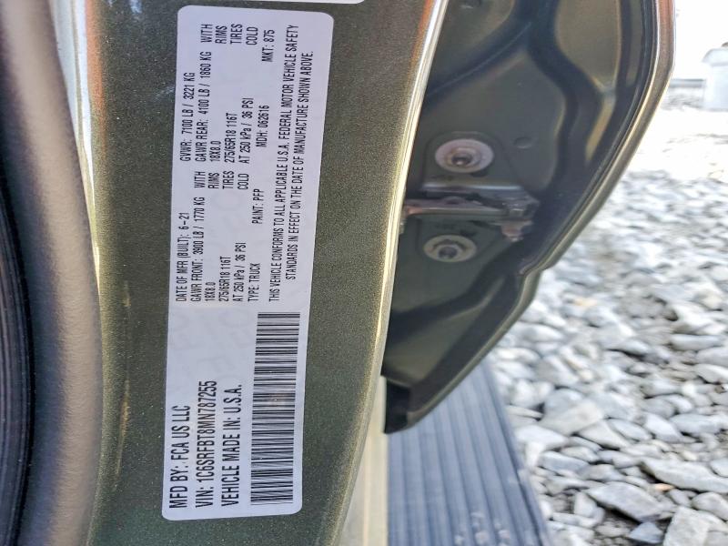 Продажа на аукционе авто 2021 Ram 1500, vin: 1C6SRFBT8MN787255, номер лота: 56286566