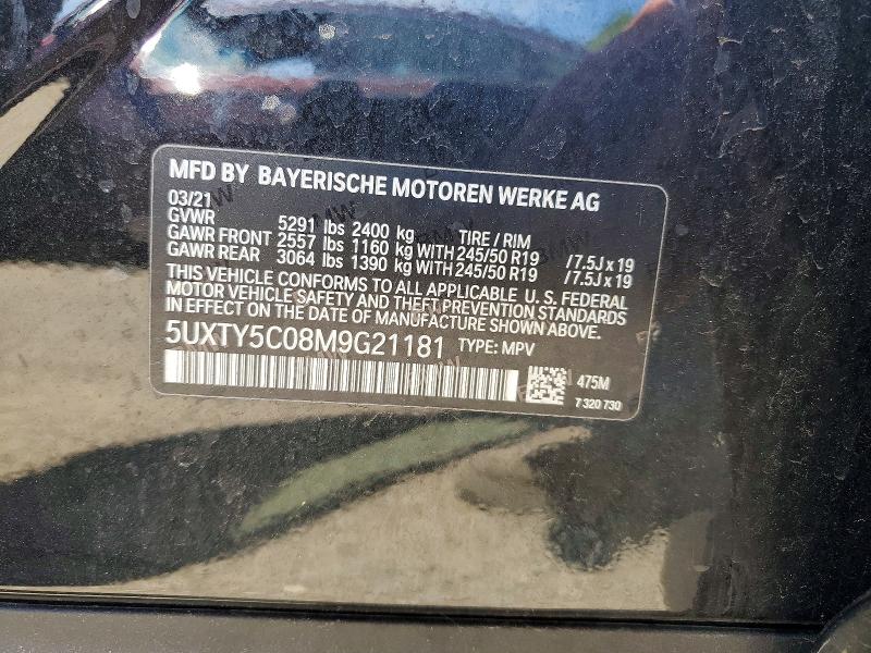 Продажа на аукционе авто 2021 Bmw X3, vin: 5UXTY5C08M9G21181, номер лота: 56122416