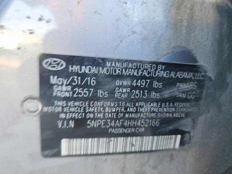 Продажа на аукционе авто 2017 Hyundai Sonata, vin: 5NPE34AF4HH452166, номер лота: 56287266