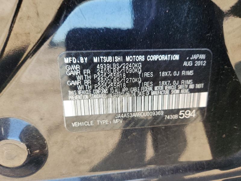 Продаж на аукціоні авто 2013 Mitsubishi Outlander, vin: JA4AS3AW9DU009369, номер лоту: 55495066