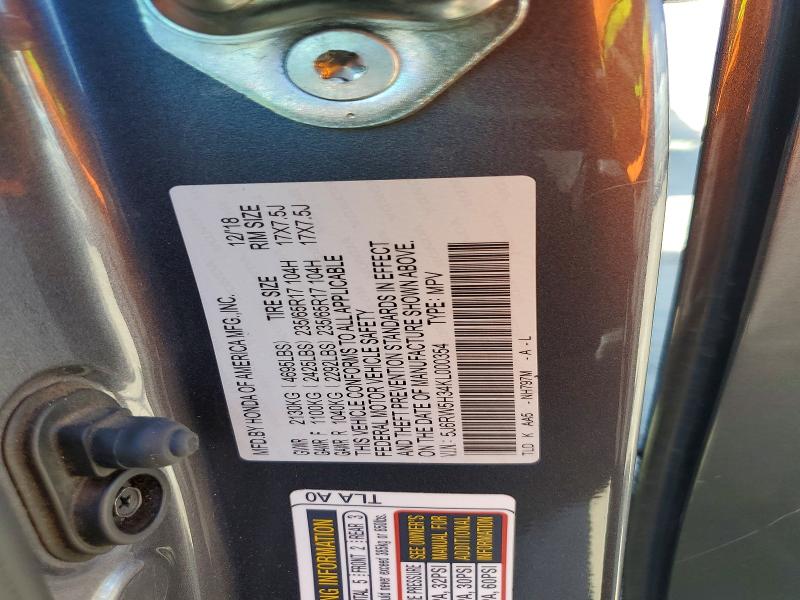 Aukcja sprzedaży 2019 Honda Cr-v, vin: 5J6RW5H34KL000354, numer aukcji: 59229456