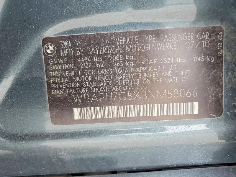 Продаж на аукціоні авто 2011 Bmw 328, vin: WBAPH7G5XBNM58066, номер лоту: 56454526