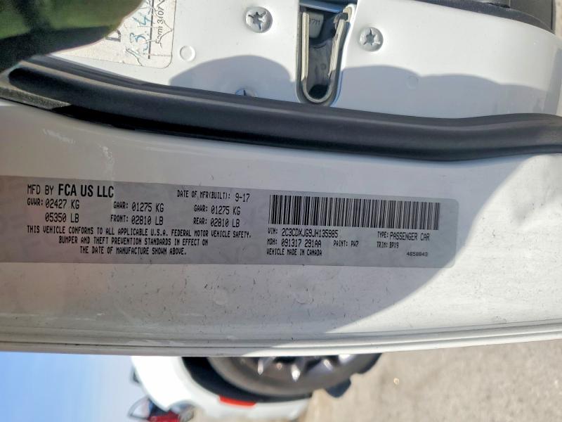 Aukcja sprzedaży 2018 Dodge Charger, vin: 2C3CDXJG9JH135985, numer aukcji: 57685806