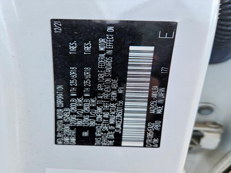 2022 Lexus Nx მანქანა იყიდება აუქციონზე, vin: JTJAKCEZ3N5001156, აუქციონის ნომერი: 54984986