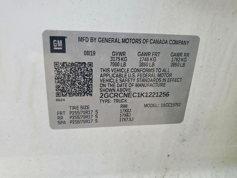 Aukcja sprzedaży 2019 Chevrolet Silverado Ld, vin: 2GCRCNEC1K1221256, numer aukcji: 56304936