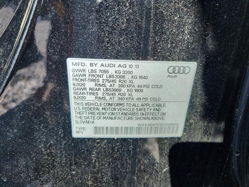 Продаж на аукціоні авто 2014 Audi Q7, vin: WA1LMAFEXED008840, номер лоту: 55669936