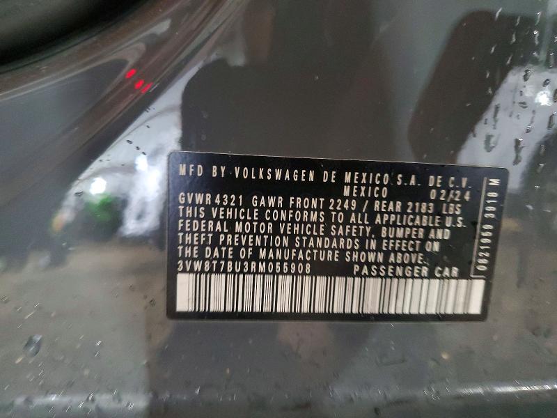Aukcja sprzedaży 2024 Volkswagen Jetta, vin: 3VW8T7BU3RM055908, numer aukcji: 56236616