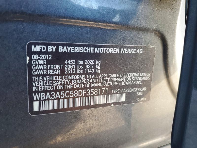 Aukcja sprzedaży 2013 Bmw 328, vin: WBA3A5C58DF358171, numer aukcji: 56563556