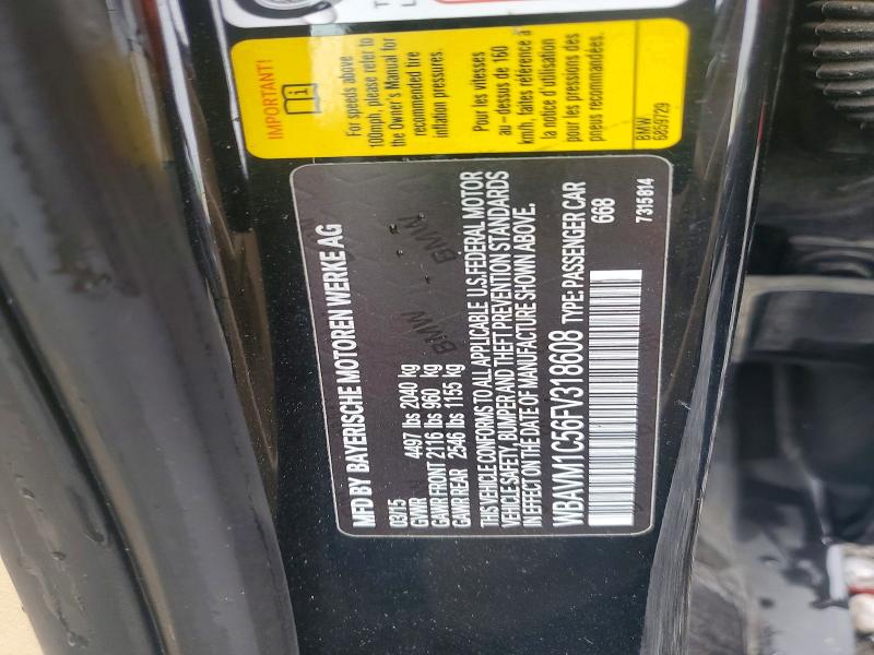 57302006 :رقم المزاد ، WBAVM1C56FV318608 vin ، 2015 Bmw X1 مزاد بيع