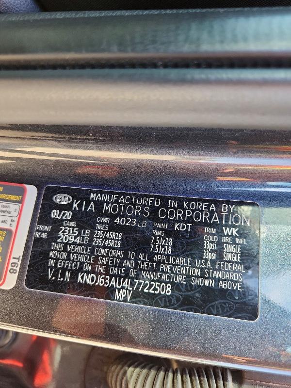 Aukcja sprzedaży 2020 Kia Soul, vin: KNDJ63AU4L7722508, numer aukcji: 56148066