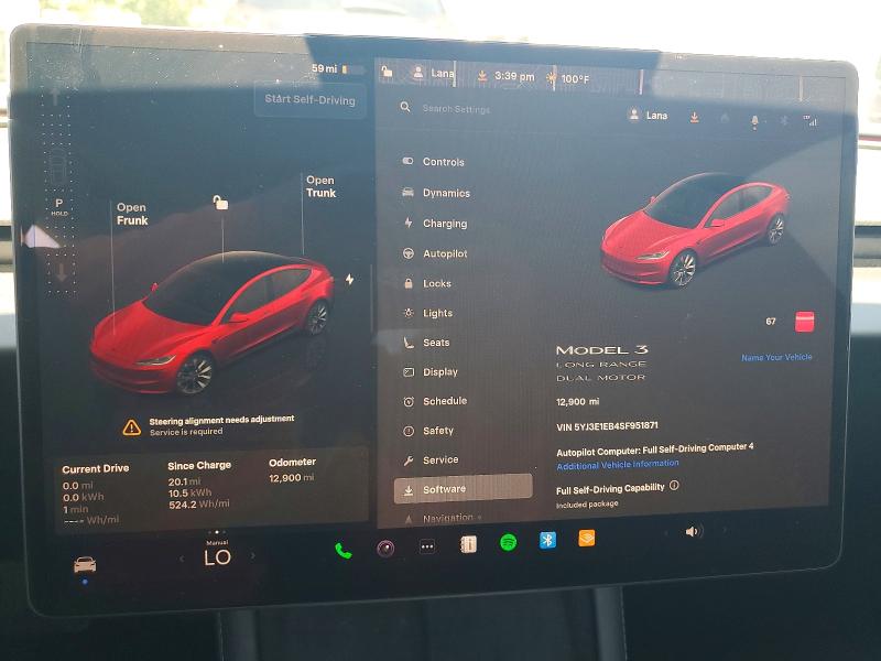 Aukcja sprzedaży 2025 Tesla Model 3, vin: 5YJ3E1EB4SF951871, numer aukcji: 58021396