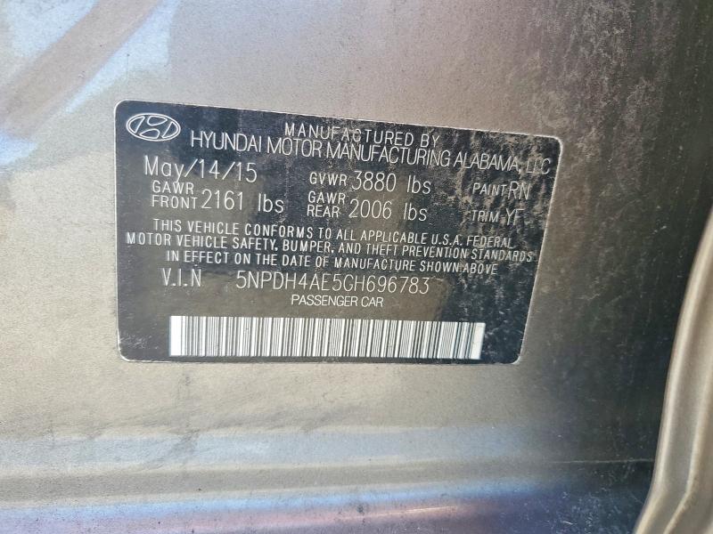 Продажа на аукционе авто 2016 Hyundai Elantra, vin: 5NPDH4AE5GH696783, номер лота: 56478686