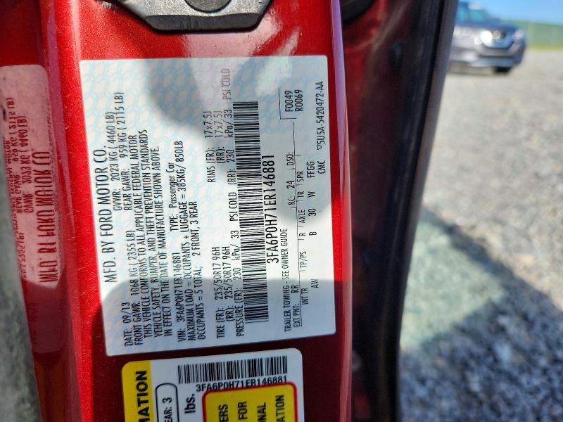 Продажа на аукционе авто 2014 Ford Fusion, vin: 3FA6P0H71ER146881, номер лота: 56663076