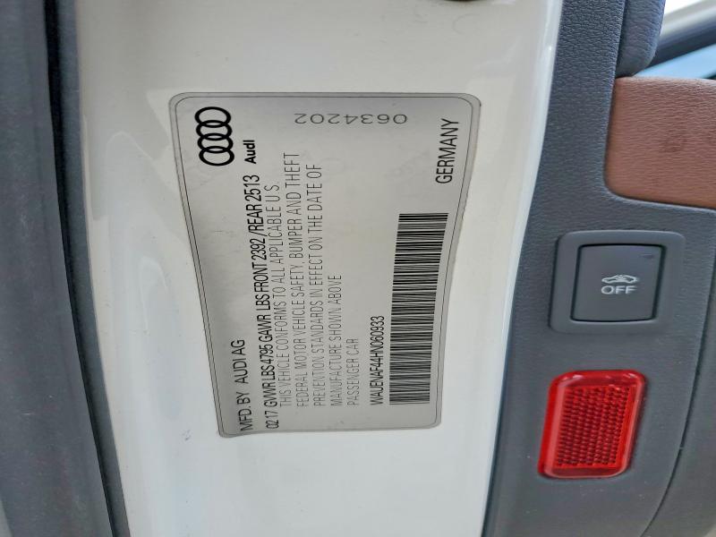 Продаж на аукціоні авто 2017 Audi A4, vin: WAUENAF44HN060933, номер лоту: 56522436