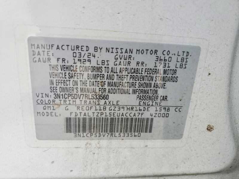 Aukcja sprzedaży 2024 Nissan Kicks, vin: 3N1CP5DV7RL533560, numer aukcji: 57047246