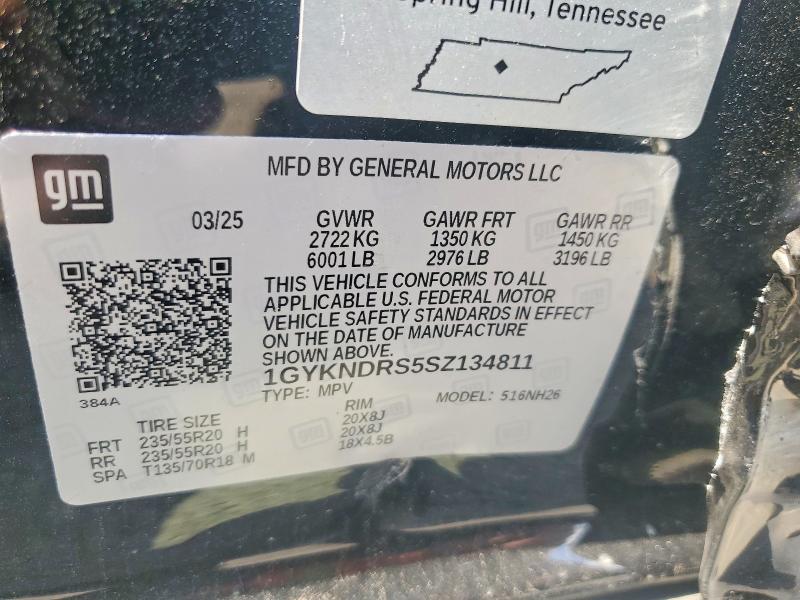Aukcja sprzedaży 2025 Cadillac Xt5, vin: 1GYKNDRS5SZ134811, numer aukcji: 56929556