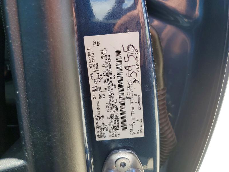 56825176 :رقم المزاد ، 1FMCU0G61LUB90363 vin ، 2020 Ford Escape مزاد بيع