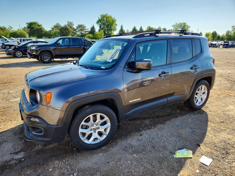 2016 Jeep Renegade მანქანა იყიდება აუქციონზე, vin: ZACCJABT3GPD81189, აუქციონის ნომერი: 55443286
