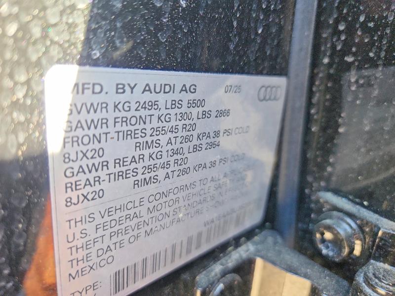 Продаж на аукціоні авто 2025 Audi Q5, vin: WA1EAAGU3S2057215, номер лоту: 57810976