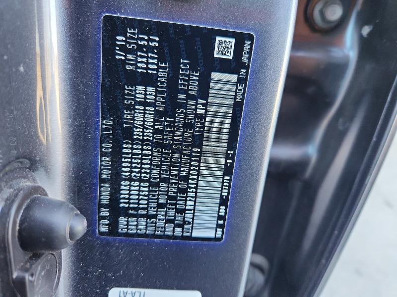 58915936 :رقم المزاد ، JHLRW2H54KX020119 vin ، 2019 Honda Cr-v مزاد بيع