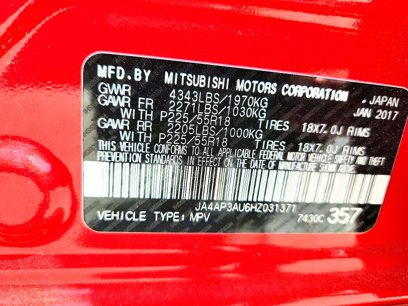 Продажа на аукционе авто 2017 Mitsubishi Outlander Sport, vin: JA4AP3AU6HZ031371, номер лота: 56096936