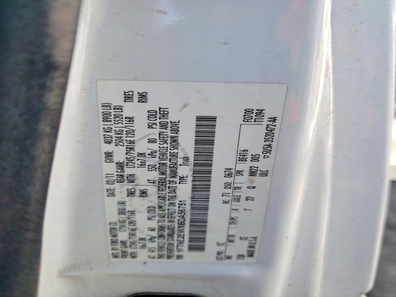Продажа на аукционе авто 2011 Ford Econoline, vin: 1FTNE2EWXBDA56751, номер лота: 56116016
