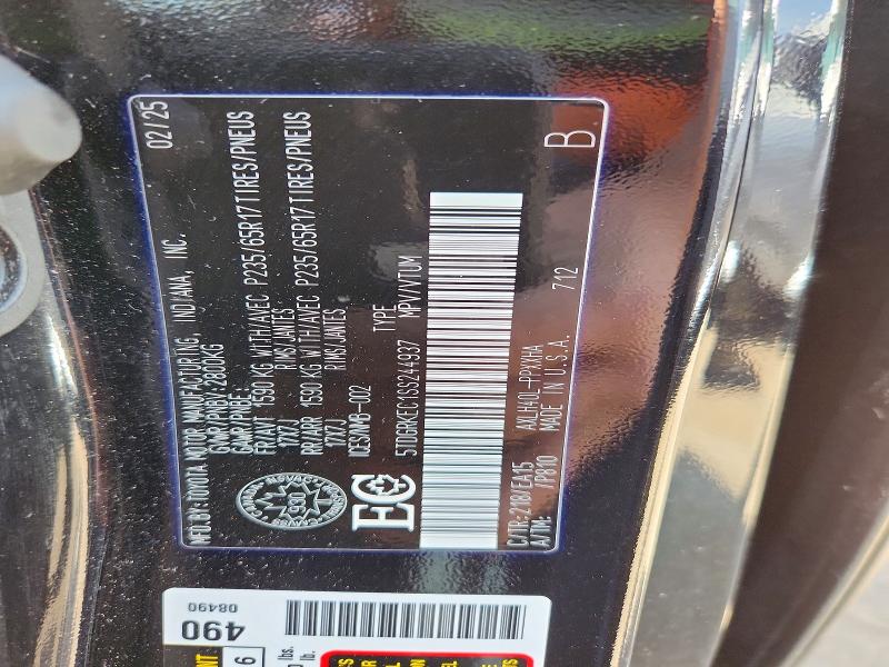 Aukcja sprzedaży 2025 Toyota Sienna, vin: 5TDGRKEC1SS244937, numer aukcji: 55399806