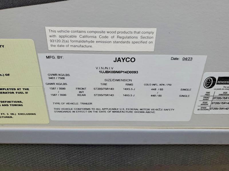 Aukcja sprzedaży 2023 Jayco White Hawk, vin: 1UJBK0BN6P14D0093, numer aukcji: 55637756