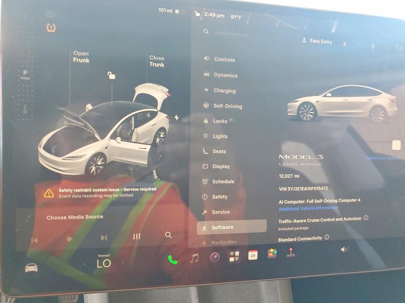 Продаж на аукціоні авто 2025 Tesla Model 3, vin: 5YJ3E1EA1SF015472, номер лоту: 41633996