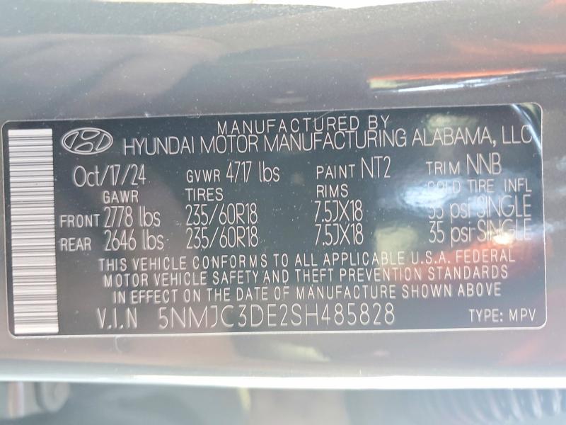 Продаж на аукціоні авто 2025 Hyundai Tucson, vin: 5NMJC3DE2SH485828, номер лоту: 95584955