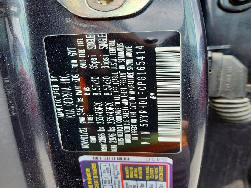 56755546 :رقم المزاد ، 5XYRHDLF0PG165414 vin ، 2023 Kia Sorento مزاد بيع