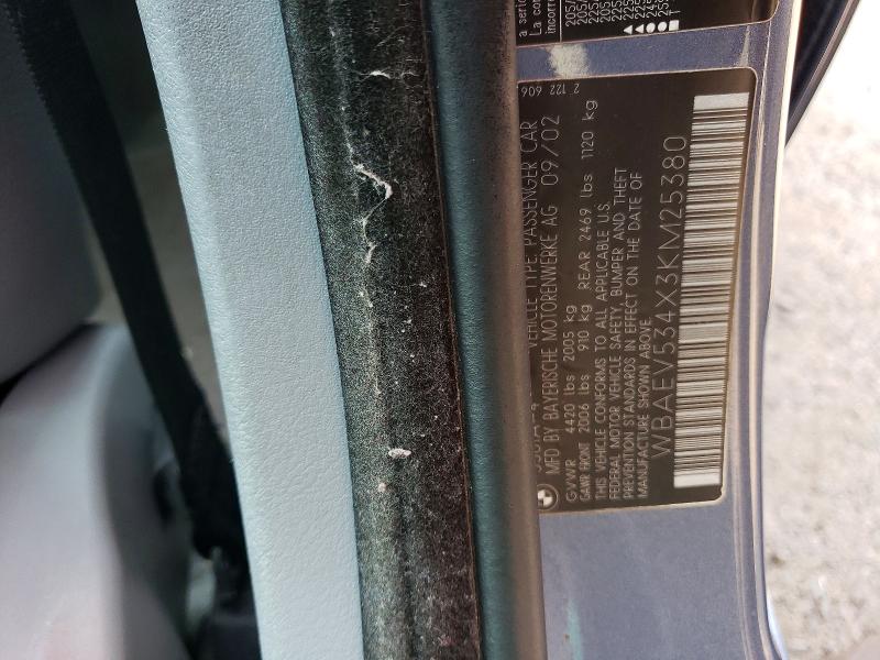 Aukcja sprzedaży 2003 Bmw 330, vin: WBAEV534X3KM25380, numer aukcji: 58100246