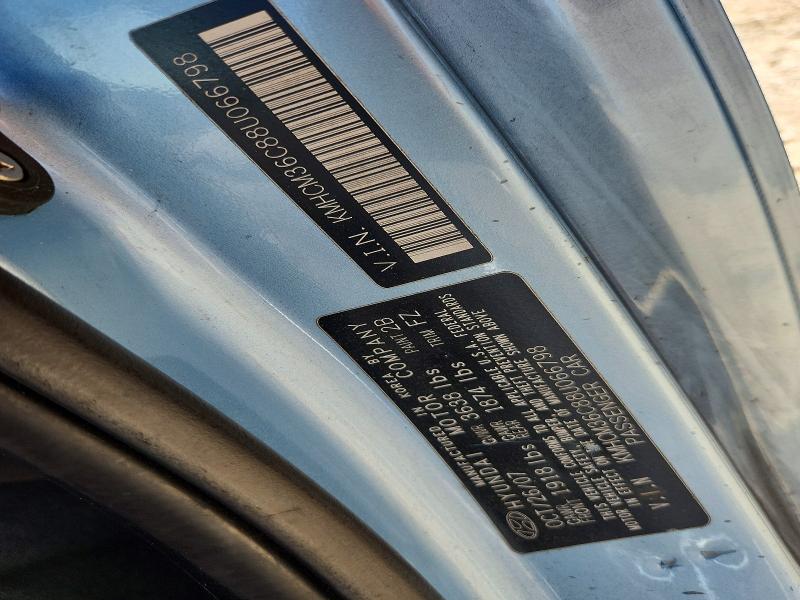 58325966 :رقم المزاد ، KMHCM36C88U066798 vin ، 2008 Hyundai Accent مزاد بيع