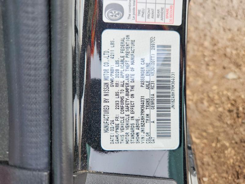 Aukcja sprzedaży 2024 Nissan Z, vin: JN1BZ4BH7RM364031, numer aukcji: 55080896