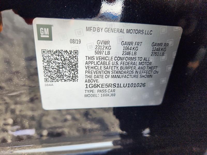 Продажа на аукционе авто 2020 Cadillac Ct6, vin: 1G6KE5RS1LU101026, номер лота: 55771396