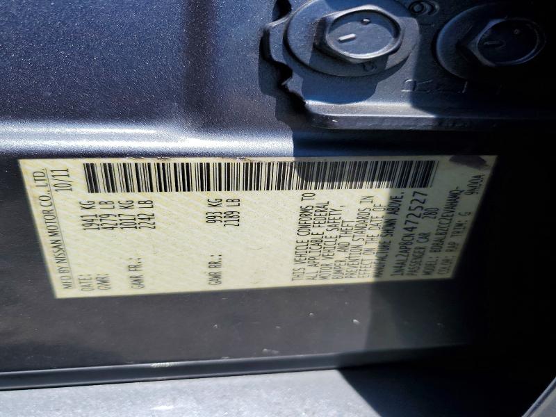 Aukcja sprzedaży 2012 Nissan Altima, vin: 1N4AL2AP8CN472527, numer aukcji: 56408986