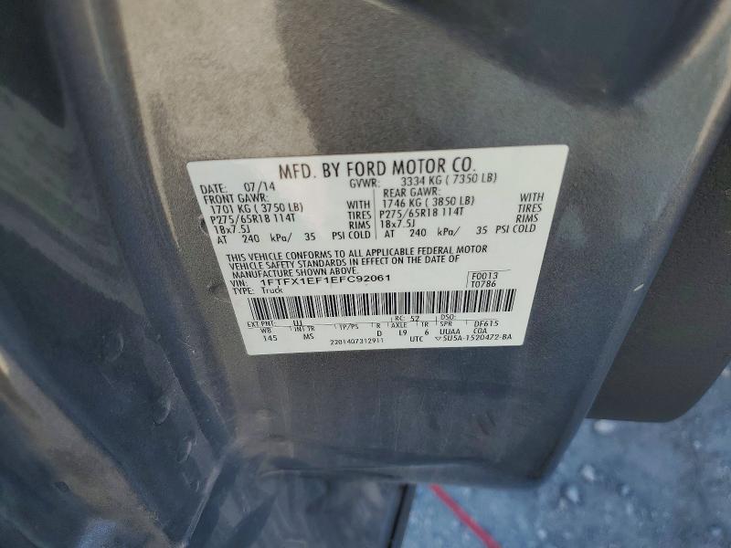 Продаж на аукціоні авто 2014 Ford F150, vin: 1FTFX1EF1EFC92061, номер лоту: 55197206